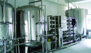 water treatment plant purifies